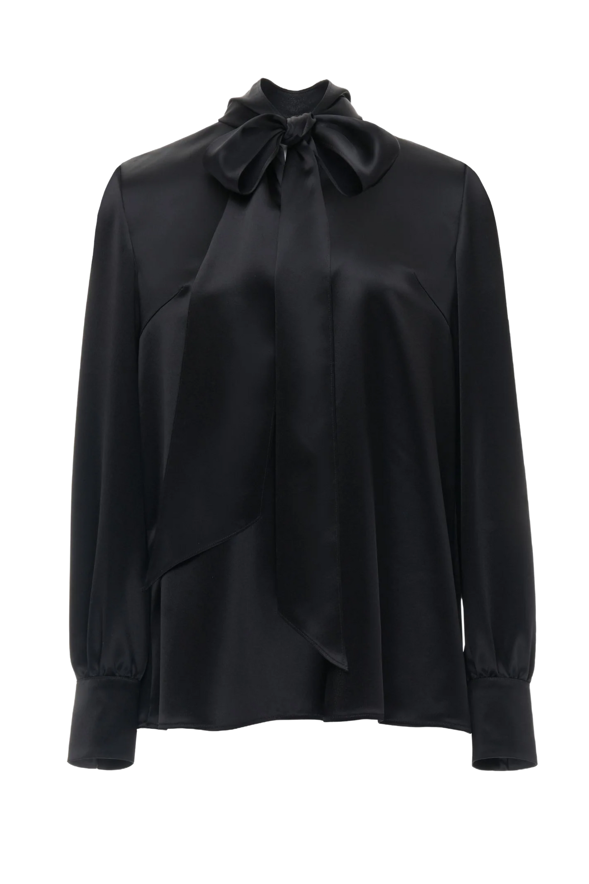 June Top in Black Satin