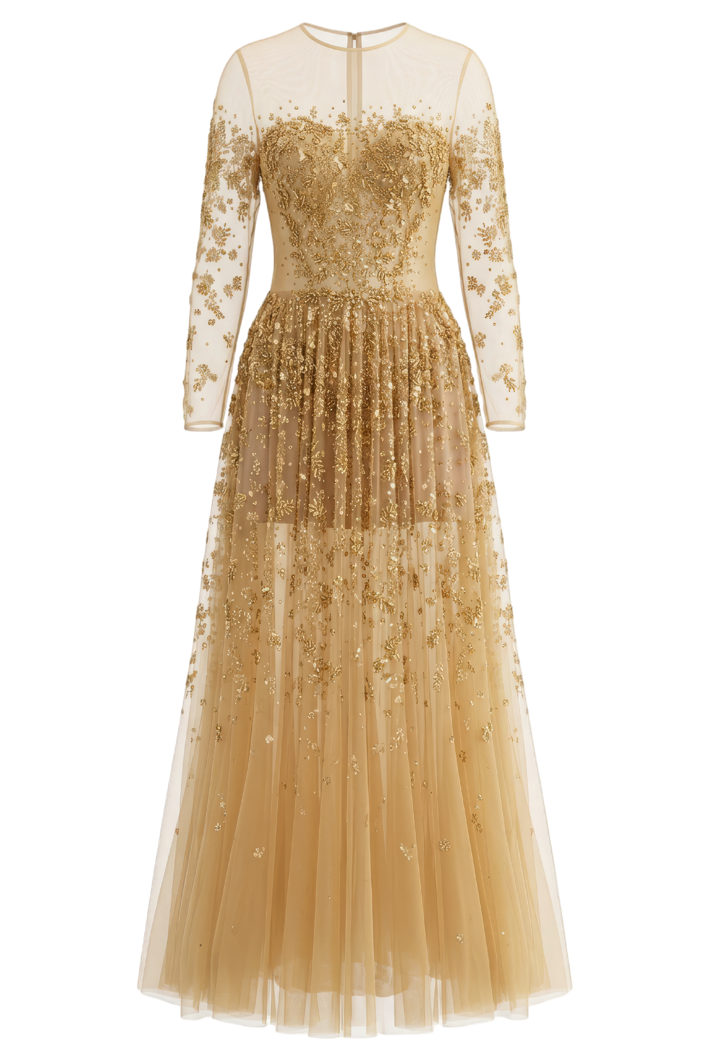 Long Sleeve Dress with Beading