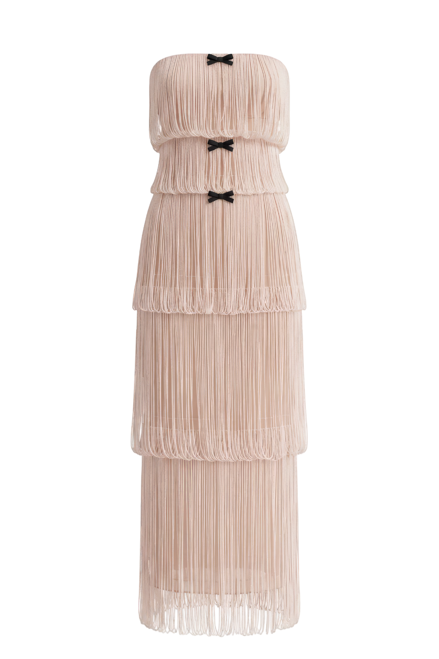 Pearl Fringe Tiered Dress