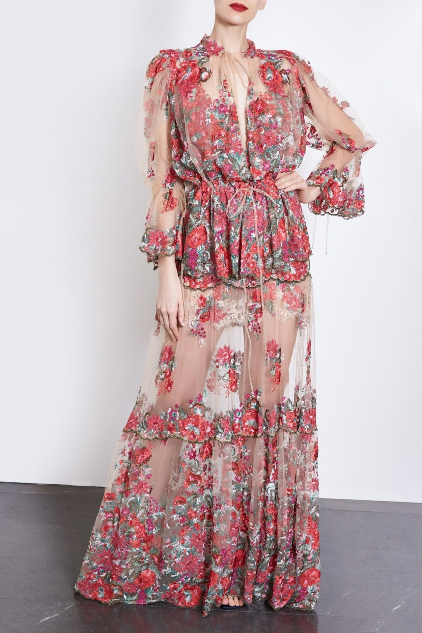 Azabache Two Piece Dress - ALBOUSHIYA - district 5 - dubai - riyadh - abaya - dresses - designers - evening wear - luxury - elegance - craftsmanship - gowns - cocktail dresses - collections - georges