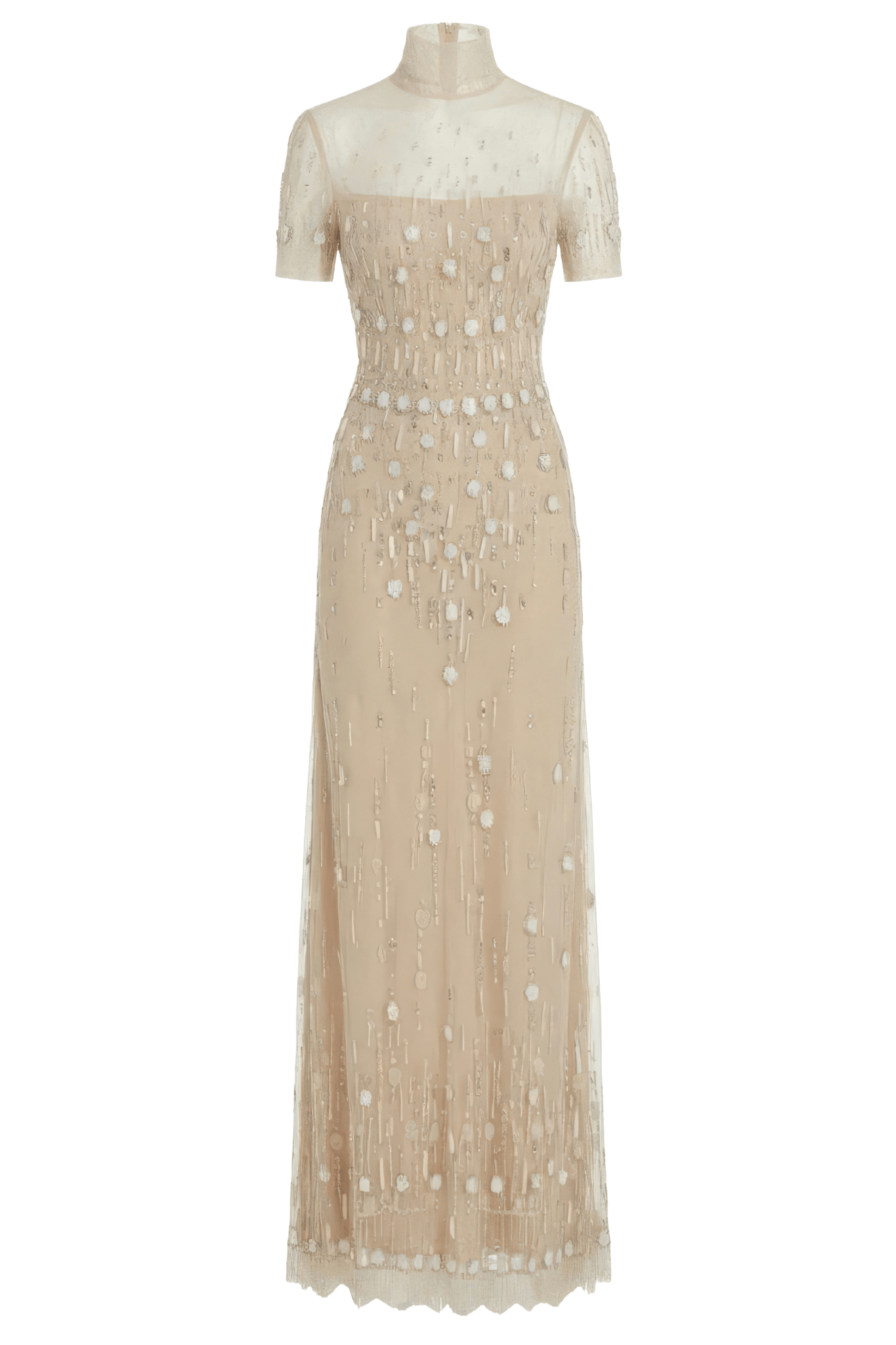 Beaded Long Dress - ALBOUSHIYA - district 5 - dubai - riyadh - abaya - dresses - designers - evening wear - luxury - elegance - craftsmanship - gowns - cocktail dresses - collections - georges