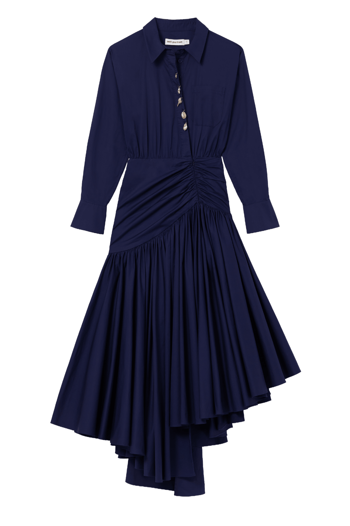 Cotton Asymmetric Dress - ALBOUSHIYA - district 5 - dubai - riyadh - abaya - dresses - designers - evening wear - luxury - elegance - craftsmanship - gowns - cocktail dresses - collections - georges