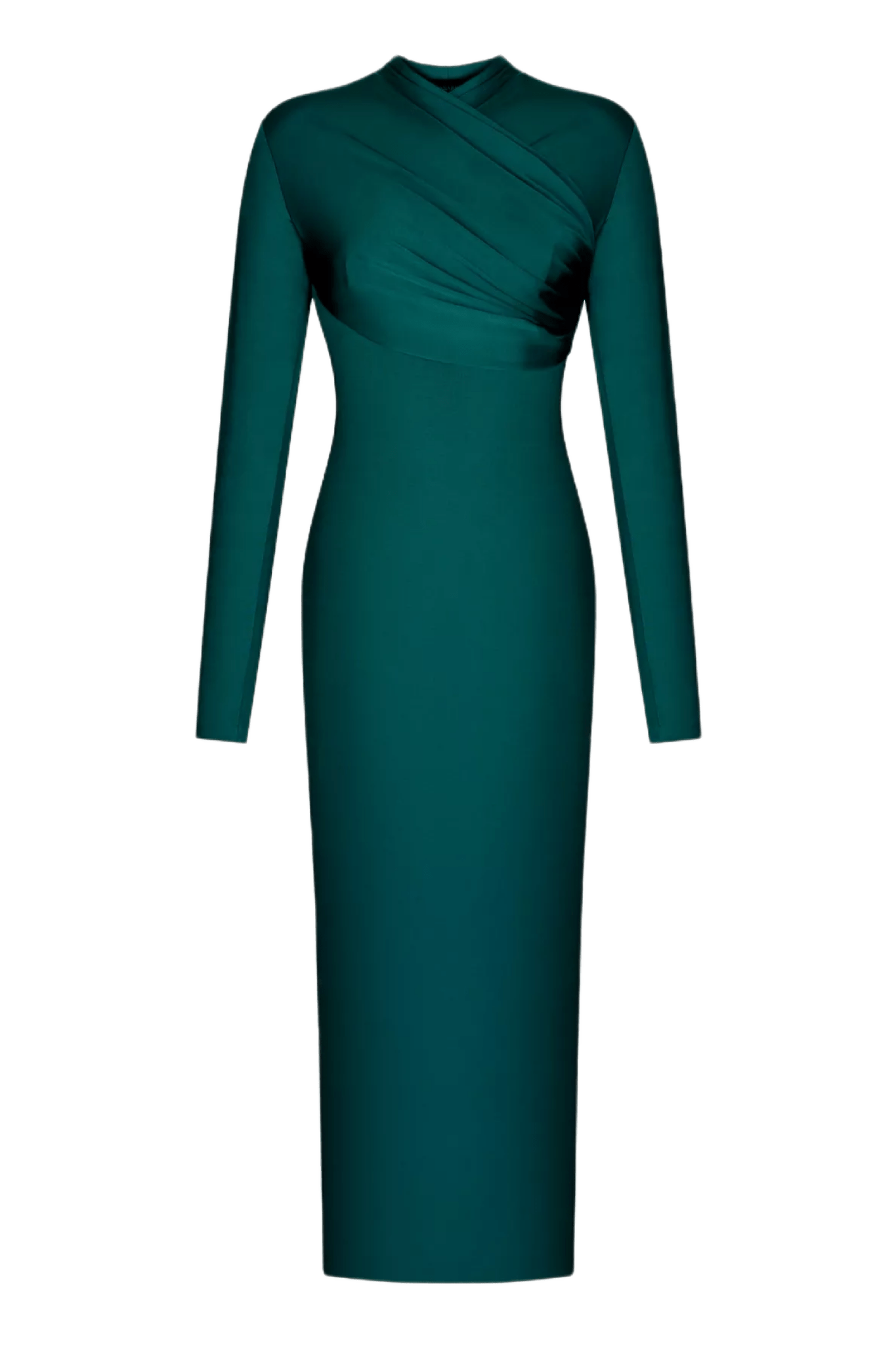 Draped Jersey Dress - ALBOUSHIYA - district 5 - dubai - riyadh - abaya - dresses - designers - evening wear - luxury - elegance - craftsmanship - gowns - cocktail dresses - collections - georges
