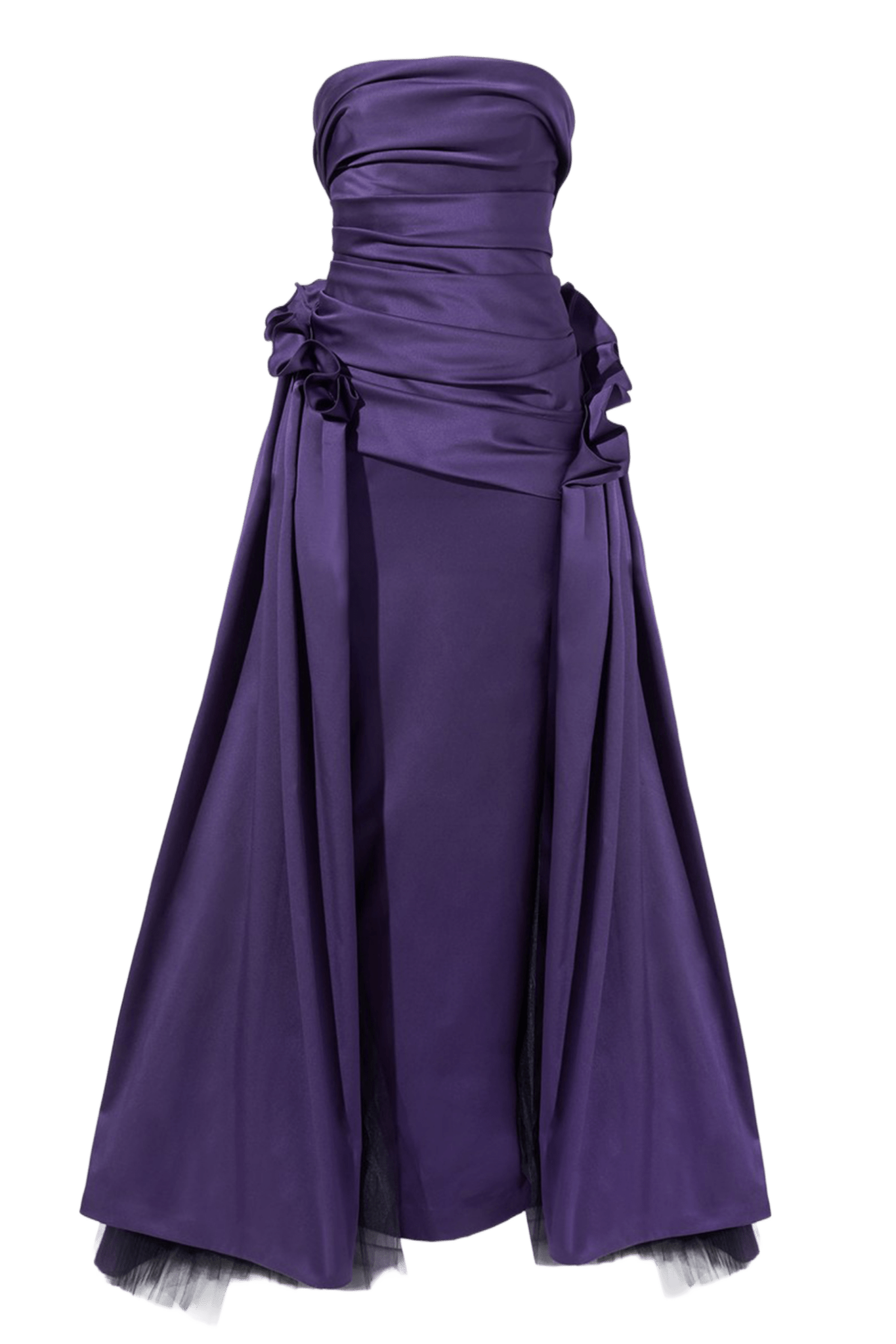 Draped Strapless Column Gown - ALBOUSHIYA - district 5 - dubai - riyadh - abaya - dresses - designers - evening wear - luxury - elegance - craftsmanship - gowns - cocktail dresses - collections - georges