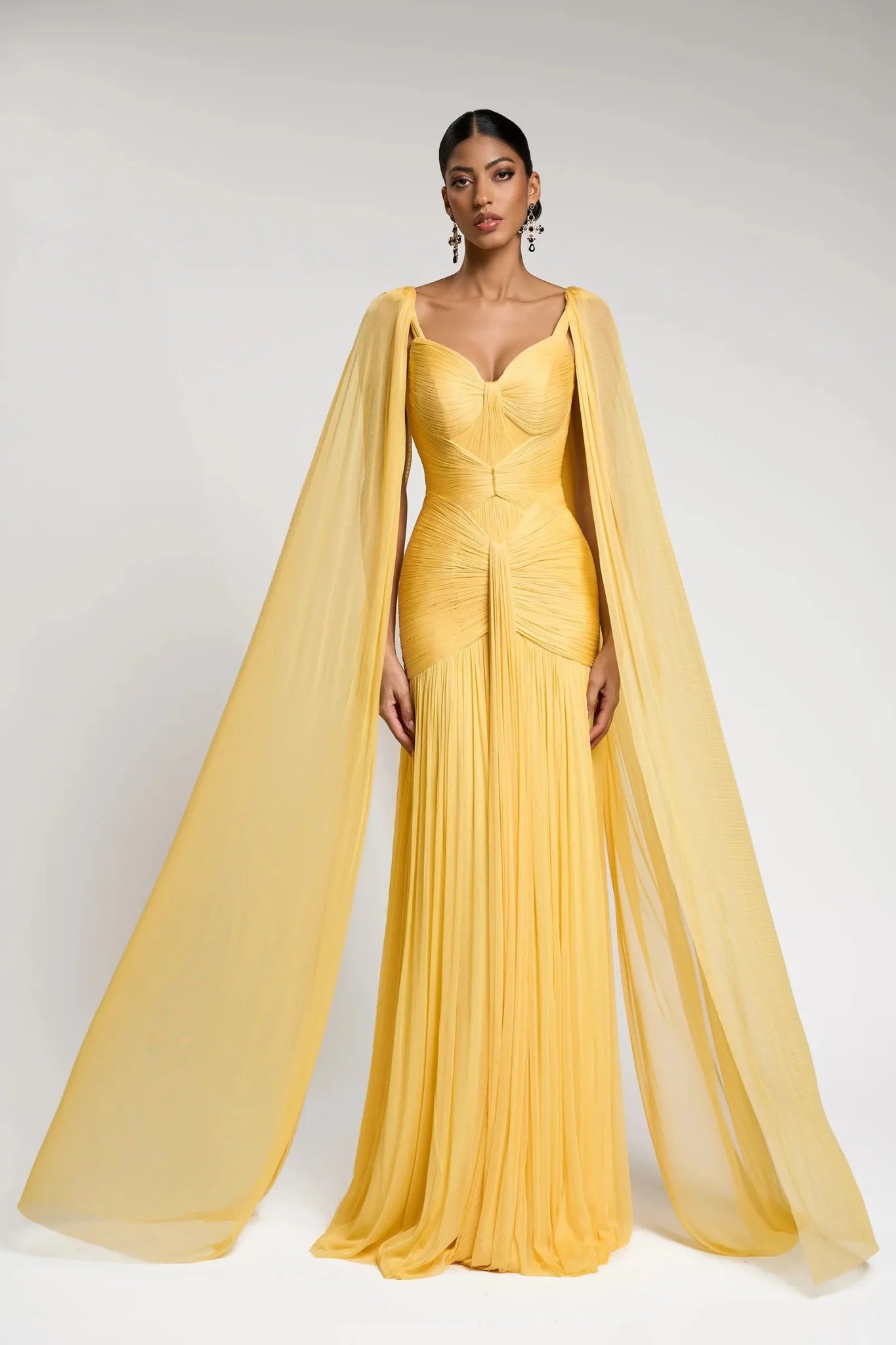 Francesca Gown - ALBOUSHIYA - district 5 - dubai - riyadh - abaya - dresses - designers - evening wear - luxury - elegance - craftsmanship - gowns - cocktail dresses - collections - georges