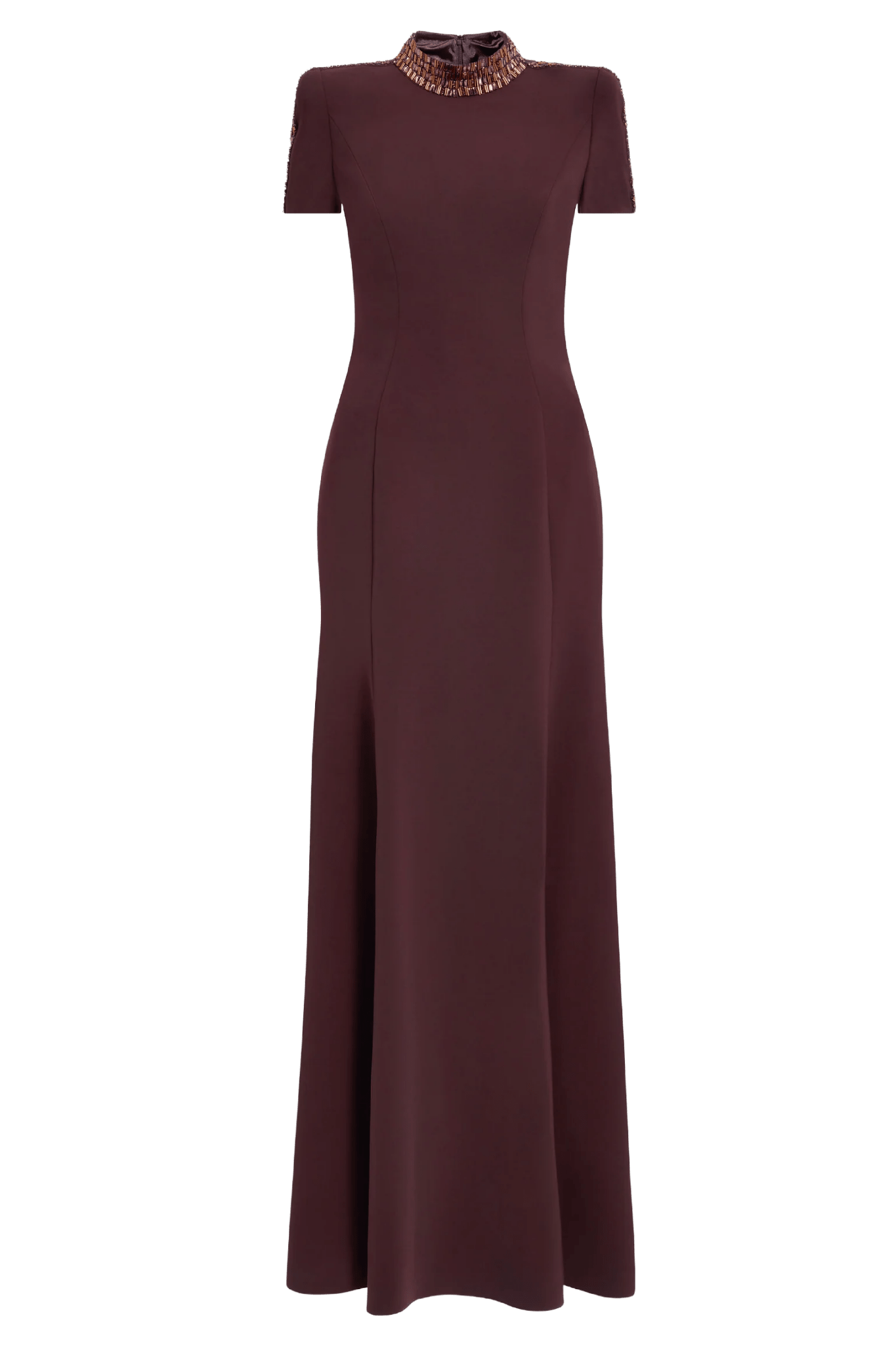 Mesa Crepe Gown - ALBOUSHIYA - district 5 - dubai - riyadh - abaya - dresses - designers - evening wear - luxury - elegance - craftsmanship - gowns - cocktail dresses - collections - georges