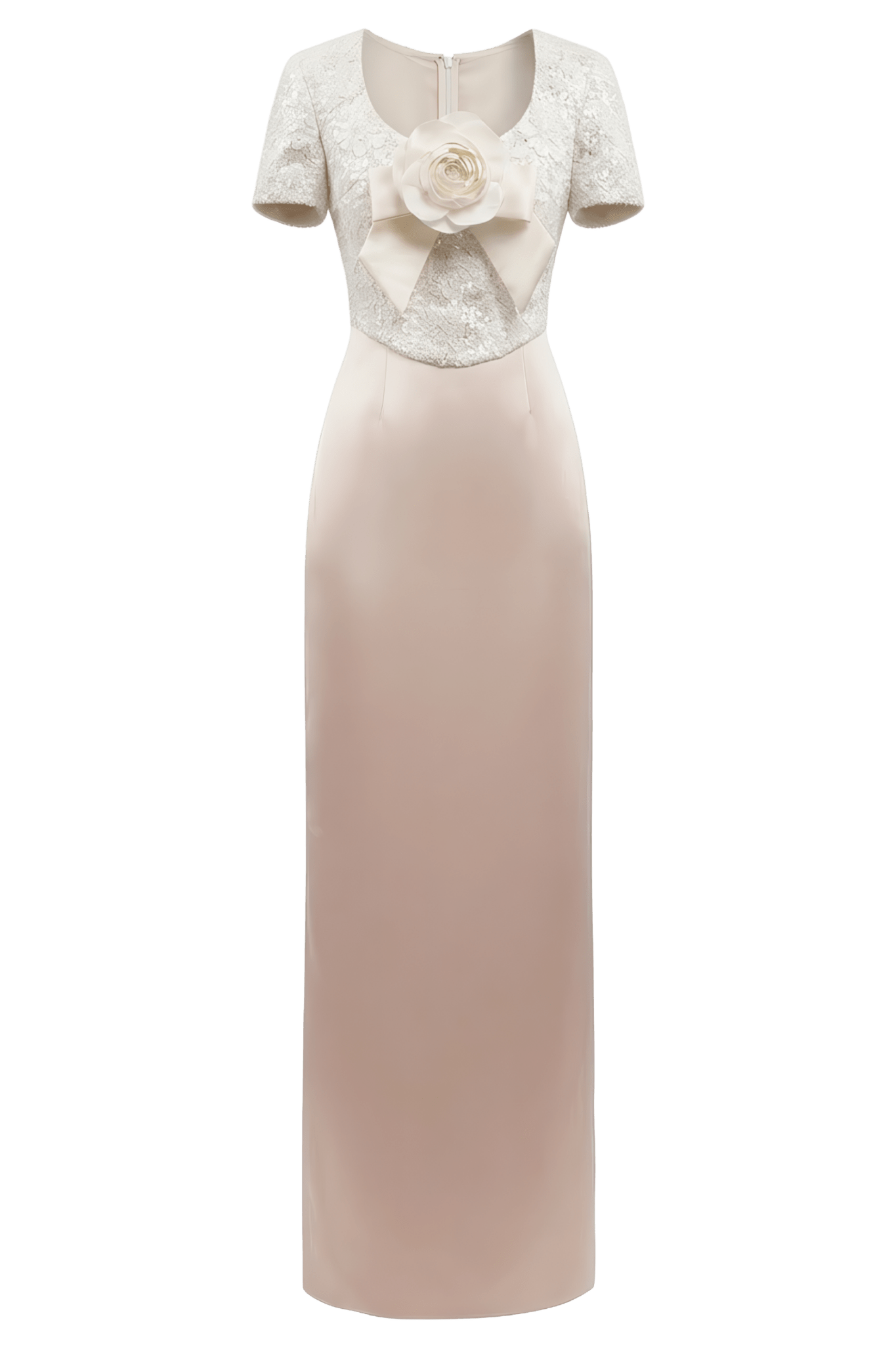Sequined Bodice Rose Gown - ALBOUSHIYA - district 5 - dubai - riyadh - abaya - dresses - designers - evening wear - luxury - elegance - craftsmanship - gowns - cocktail dresses - collections - georges