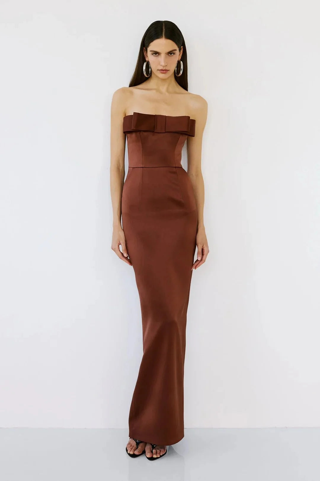Sisu Dress in Baba au Rhum - ALBOUSHIYA - district 5 - dubai - riyadh - abaya - dresses - designers - evening wear - luxury - elegance - craftsmanship - gowns - cocktail dresses - collections - georges