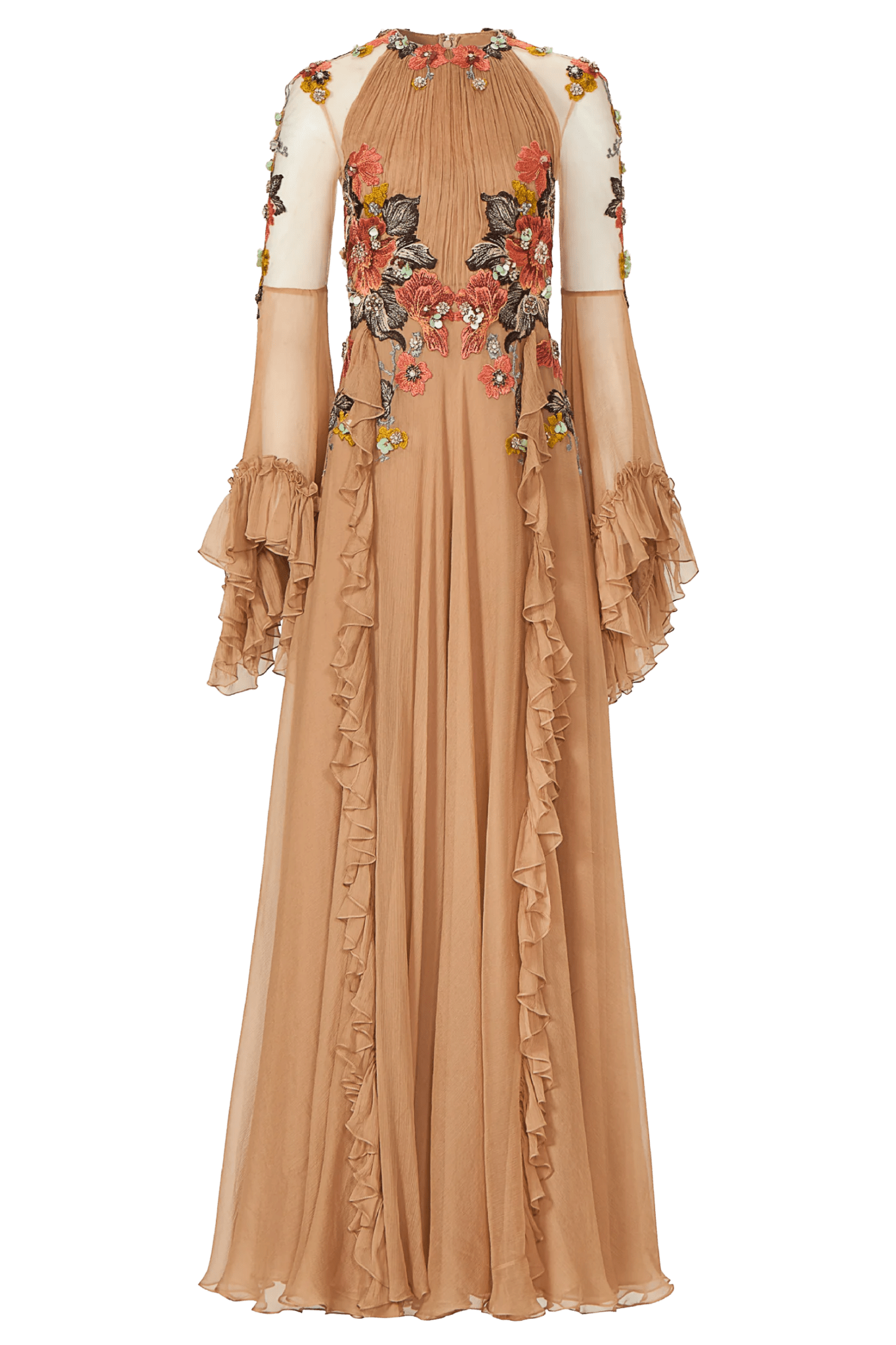 Zilara Crinkle Chiffon Gown - ALBOUSHIYA - district 5 - dubai - riyadh - abaya - dresses - designers - evening wear - luxury - elegance - craftsmanship - gowns - cocktail dresses - collections - georges