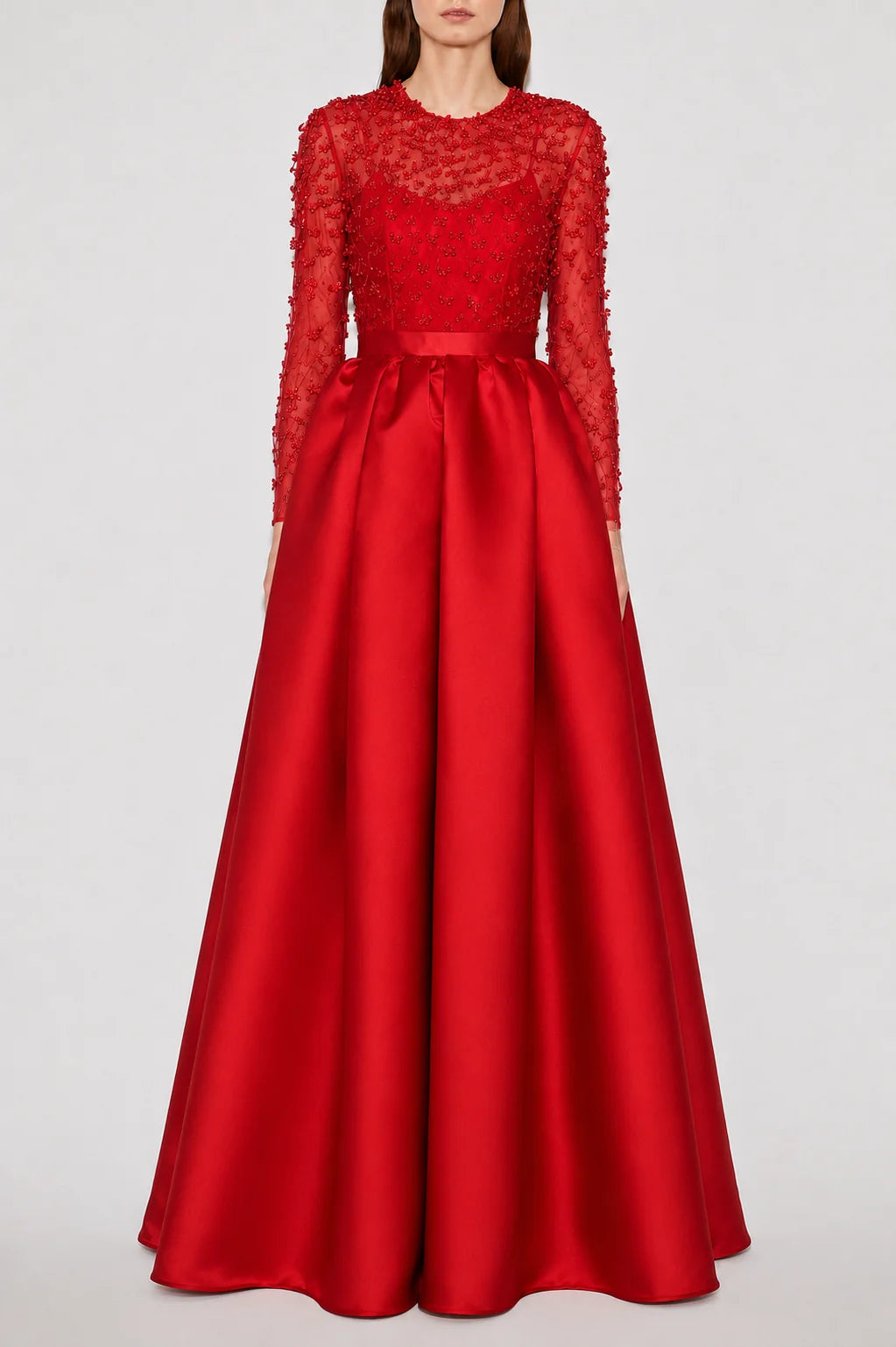 Eloise Red Douchesse Gown