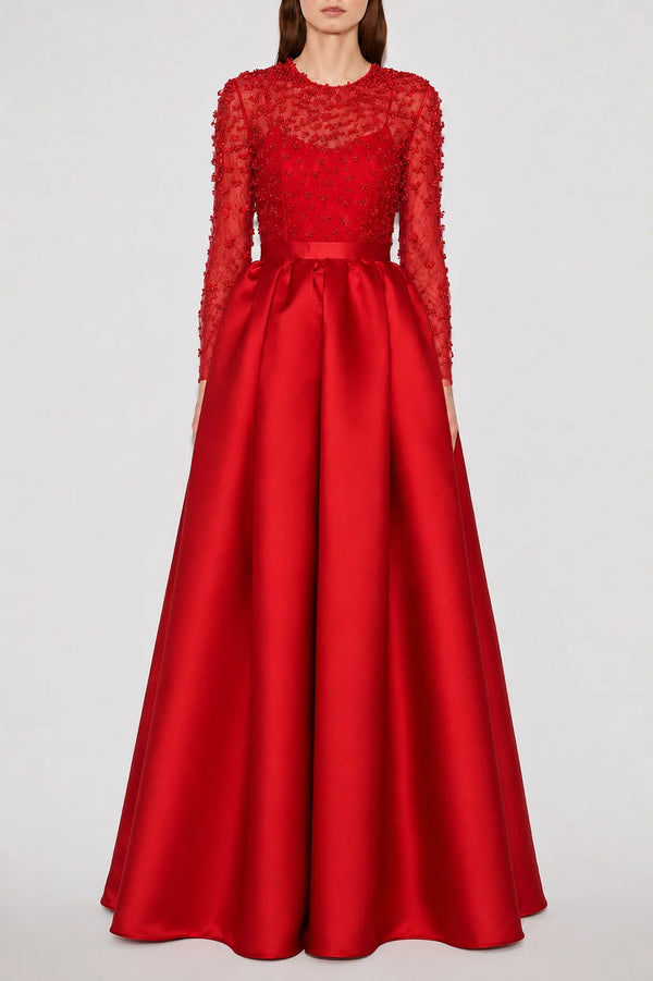 Eloise Red Douchesse Gown