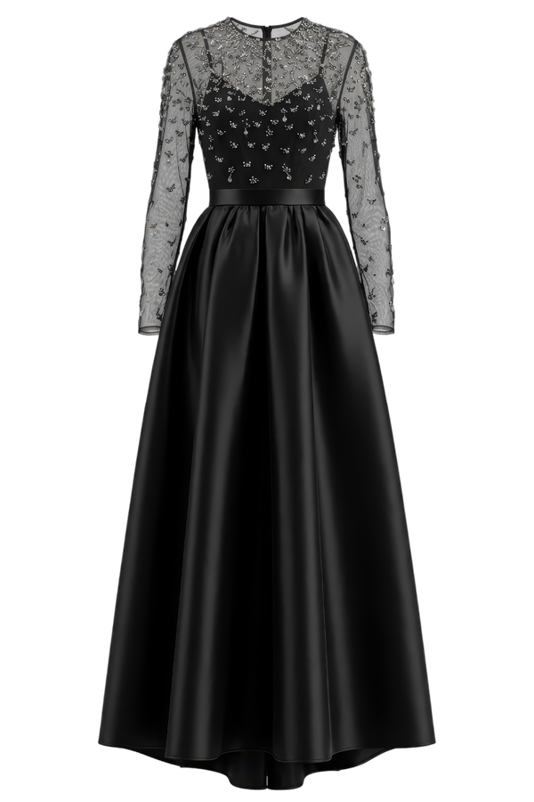 Eloise Black Douchesse Gown