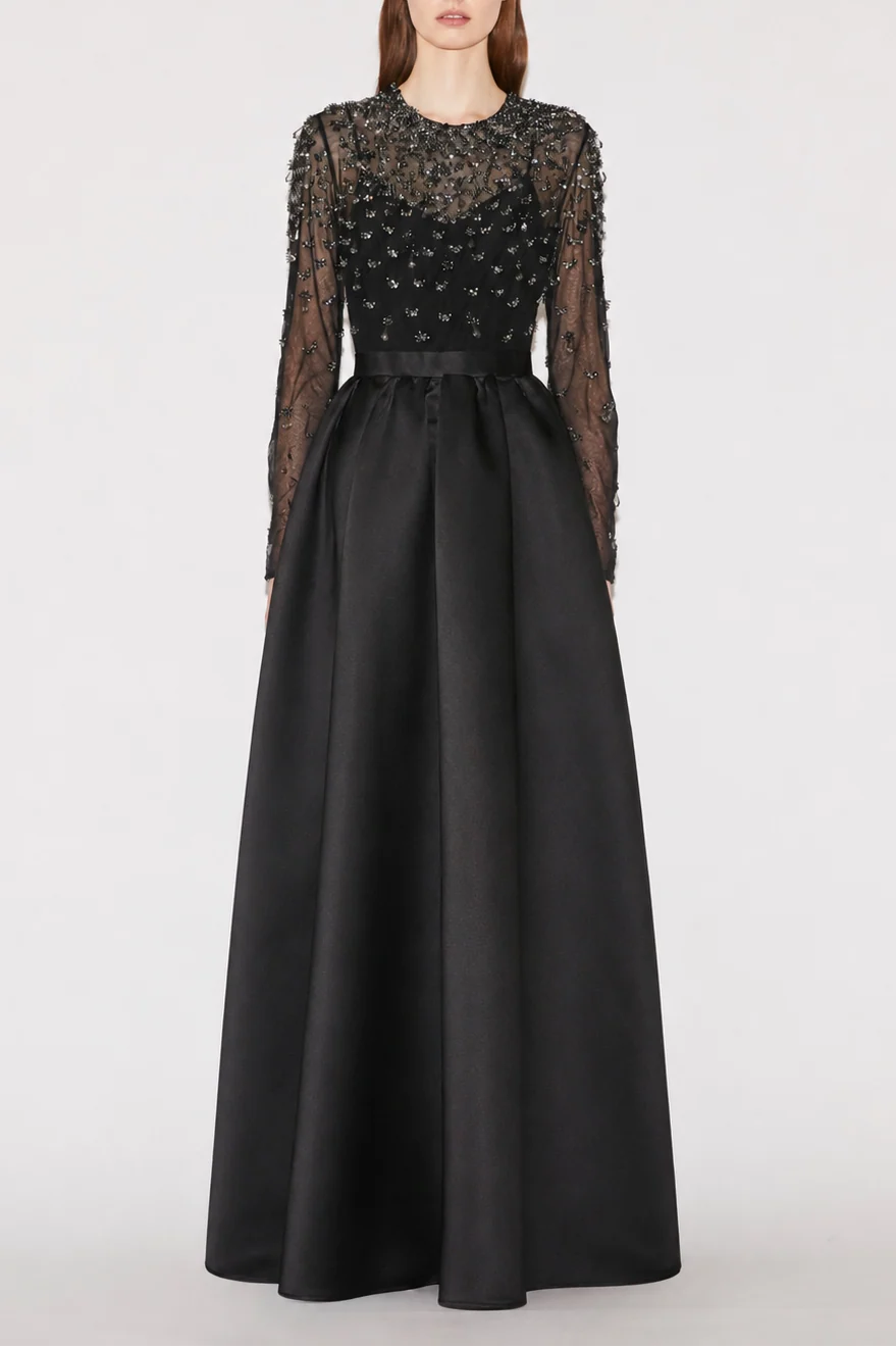 Eloise Black Douchesse Gown