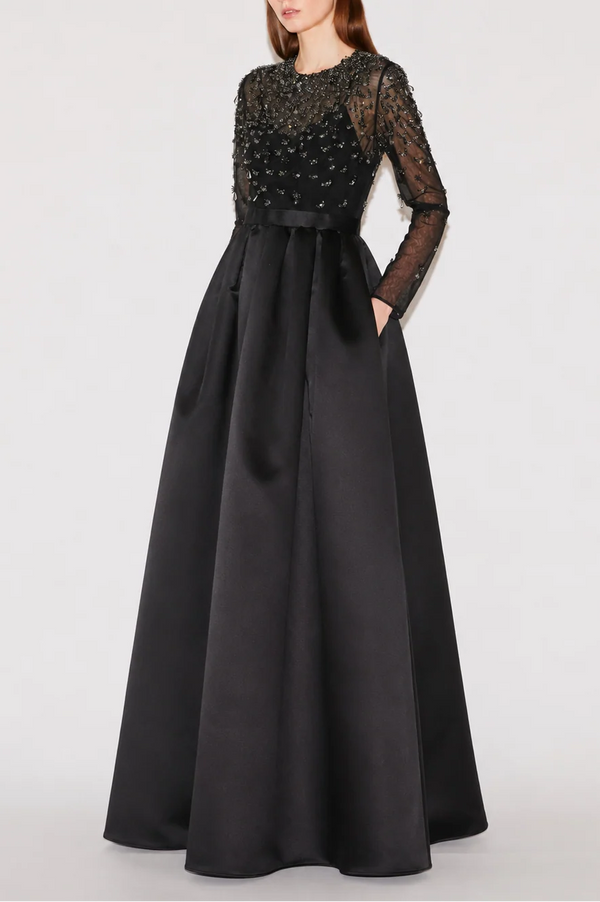 Eloise Black Douchesse Gown