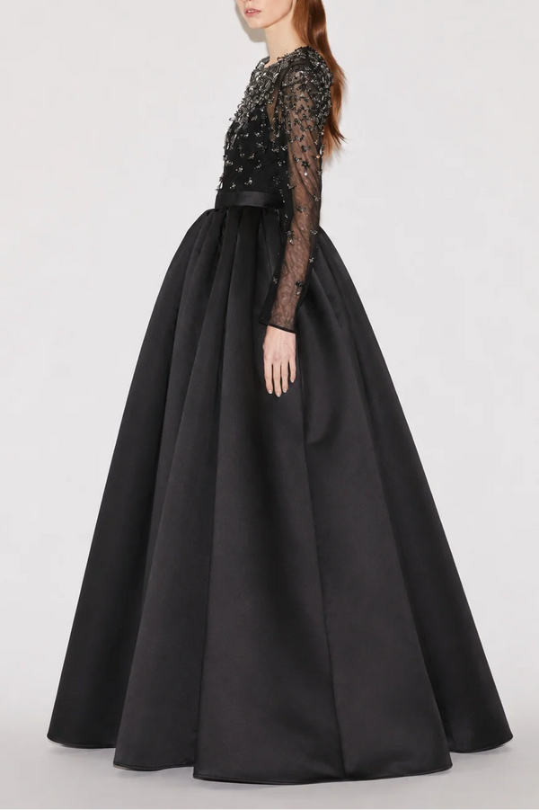 Eloise Black Douchesse Gown