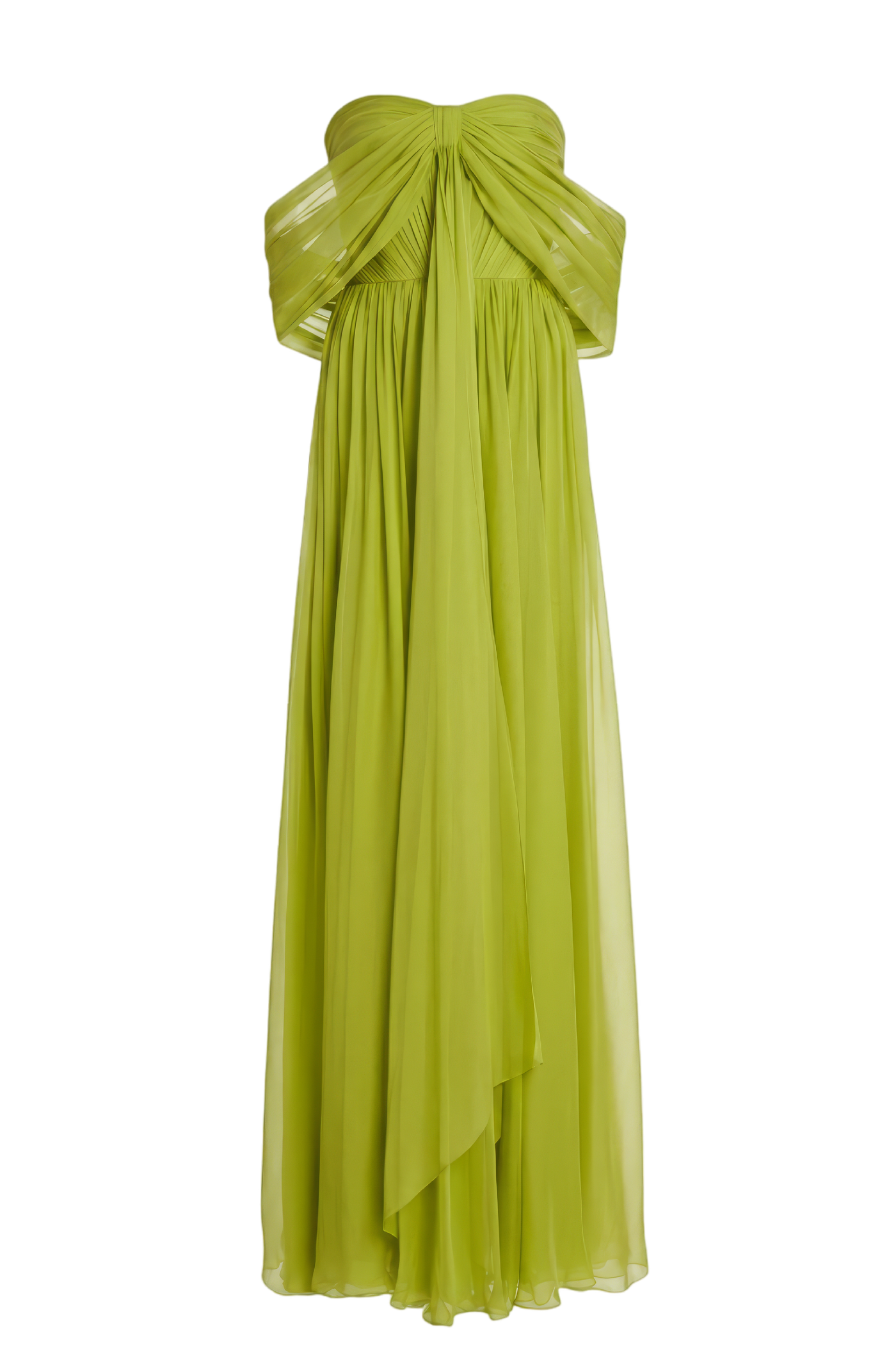Zuhair Murad Off-The-Shoulder Silk Chiffon Maxi Dress