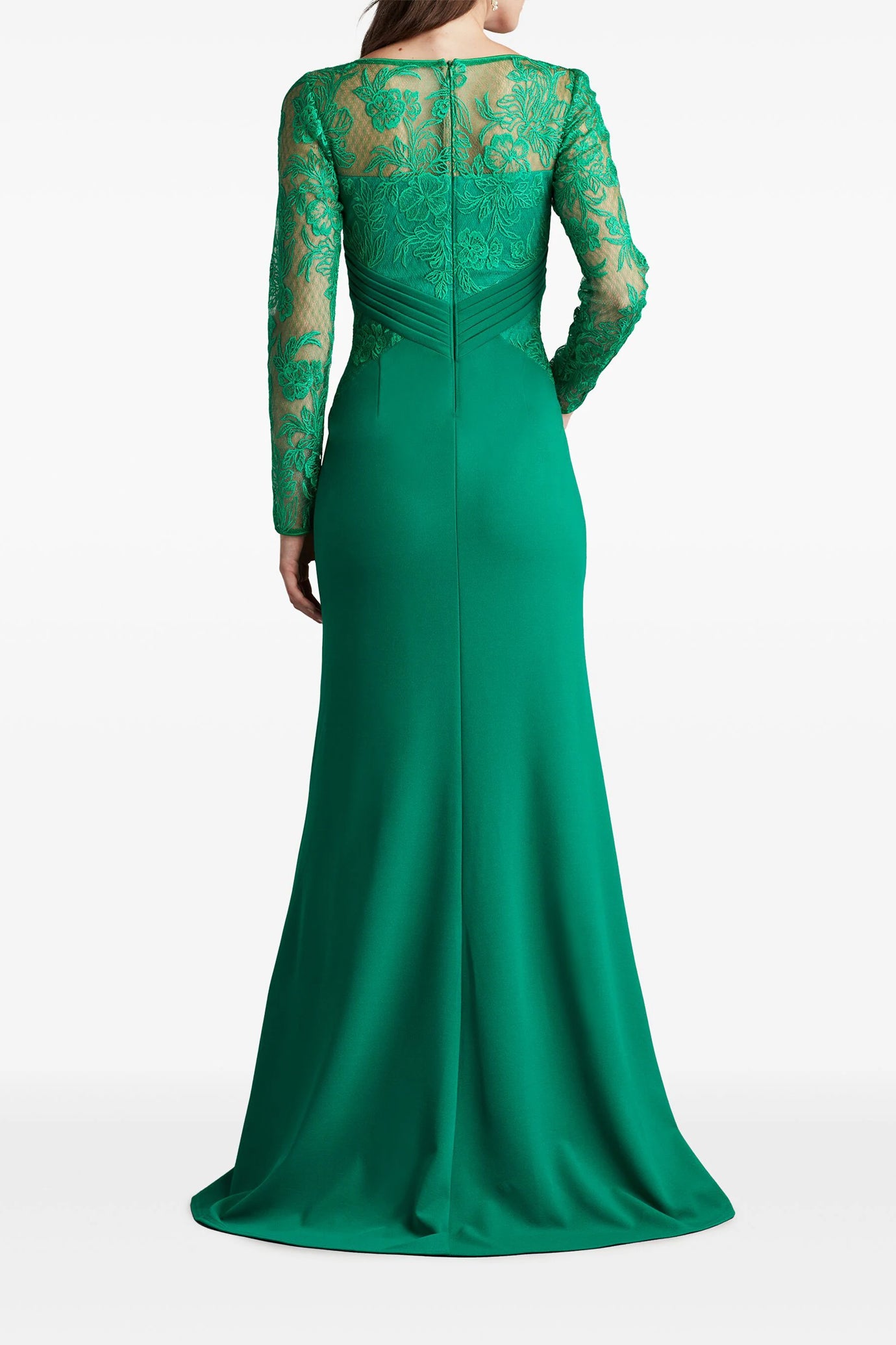 Ravina Embroidered Illusion Gown