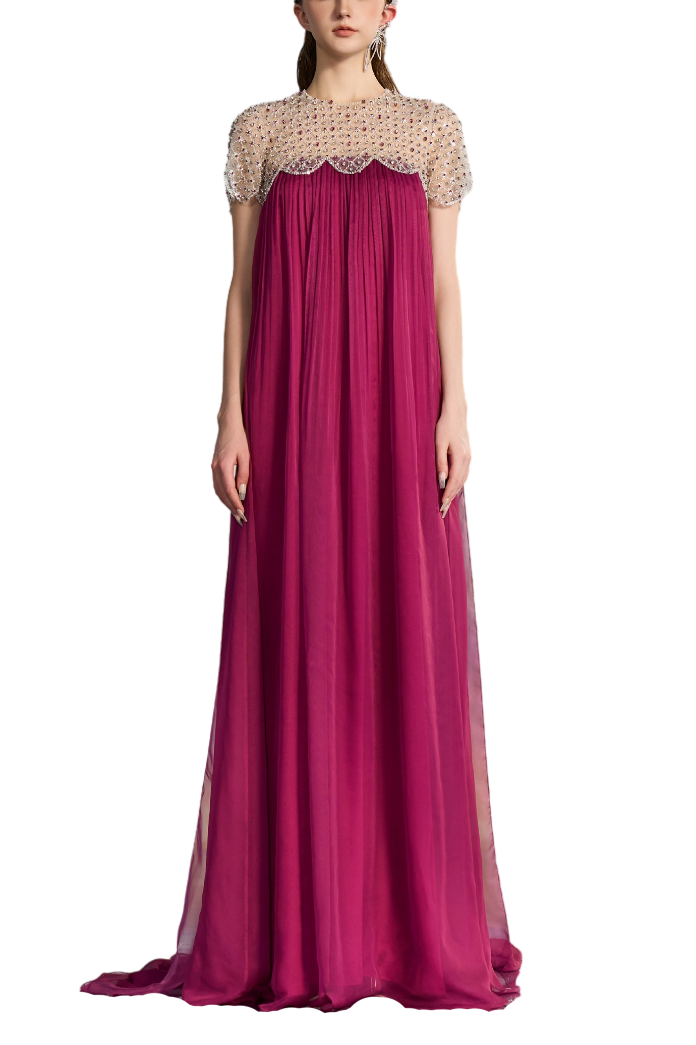 Chiffon Pleated Dress