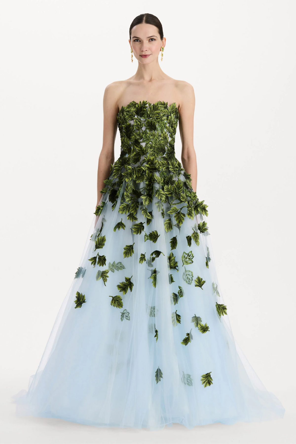 Maple Leaf Appliqué Gown