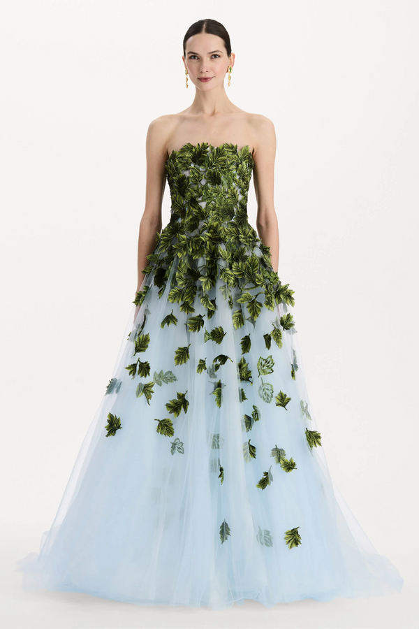 Maple Leaf Appliqué Gown