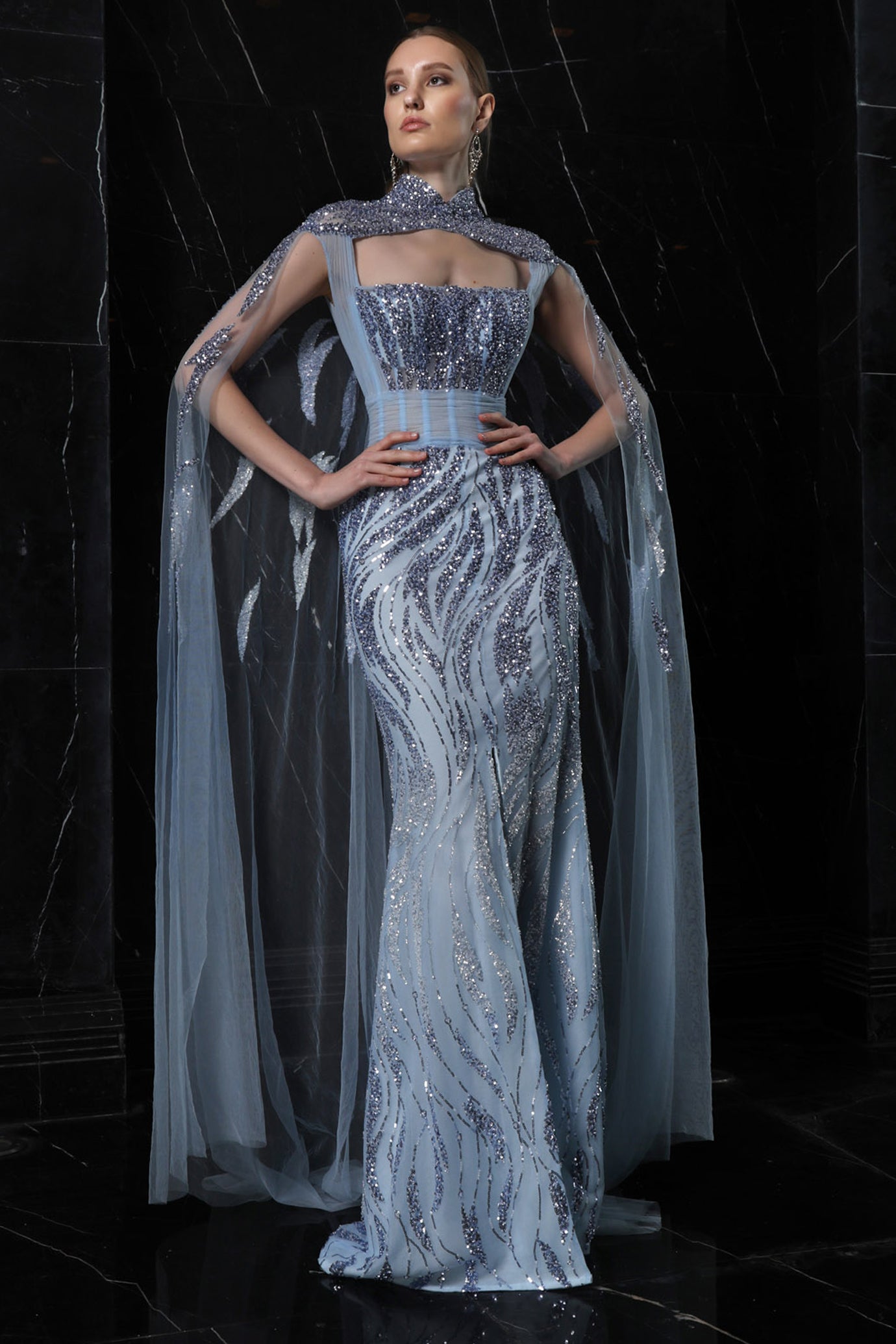 Mist Cape Gown