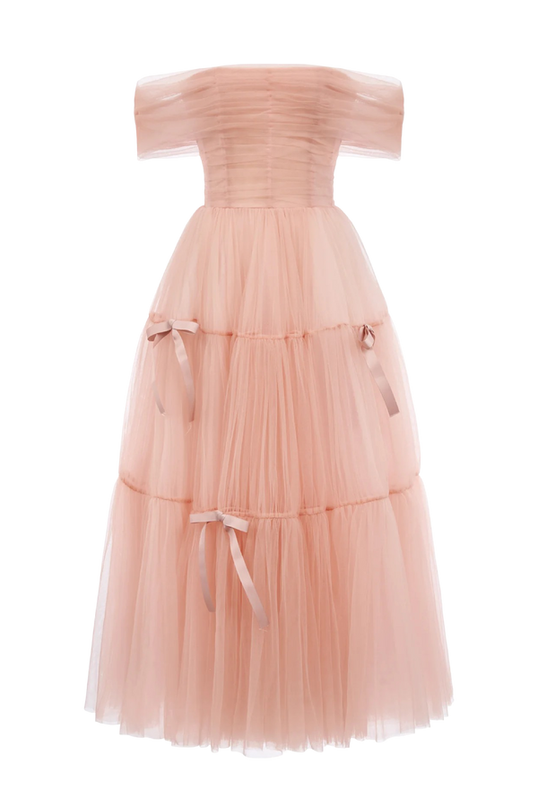 Bow-Tie Tulle Dress