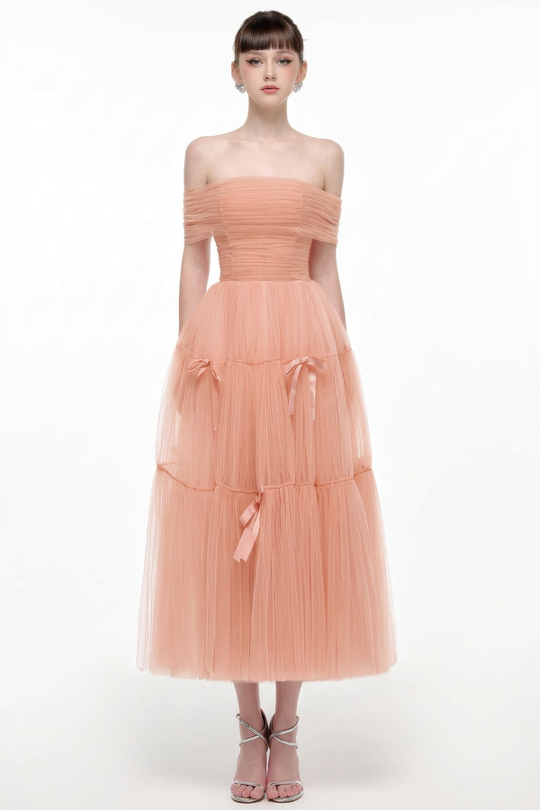 Bow-Tie Tulle Dress