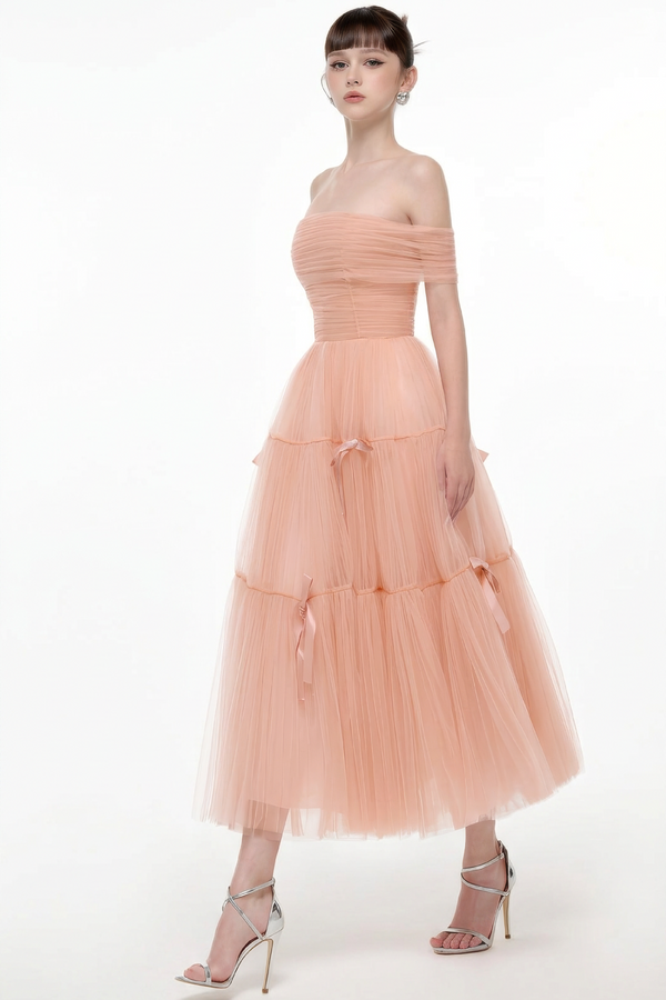Bow-Tie Tulle Dress