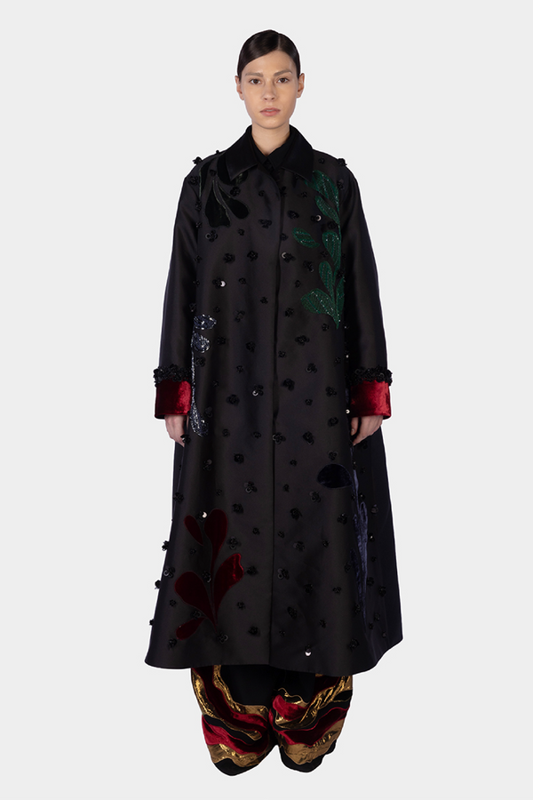 Hera Taffeta A-Line Coat