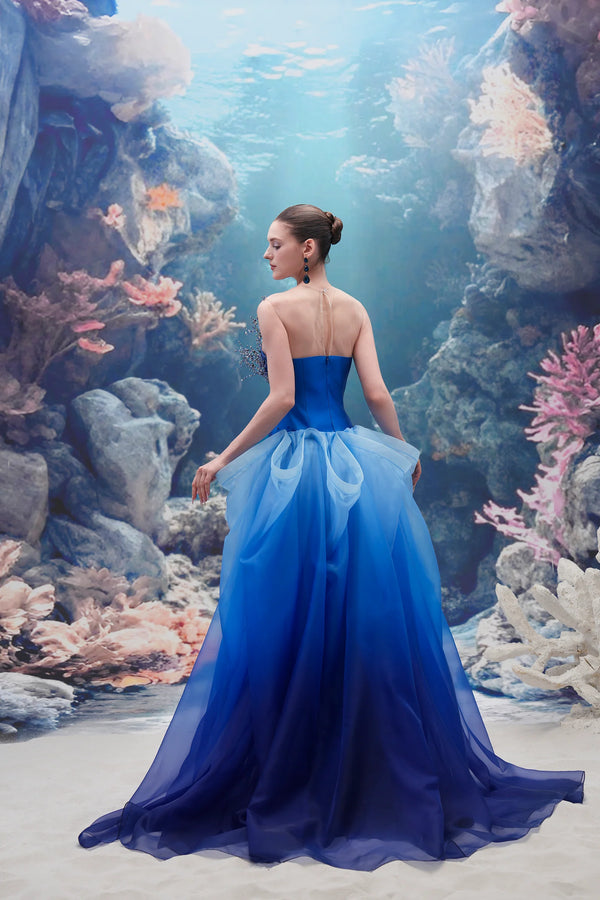 Ondina Queen Taffeta & Organza Dress