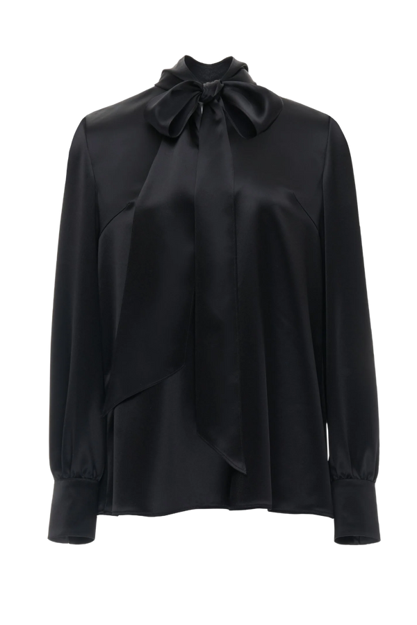 June Top in Black Satin