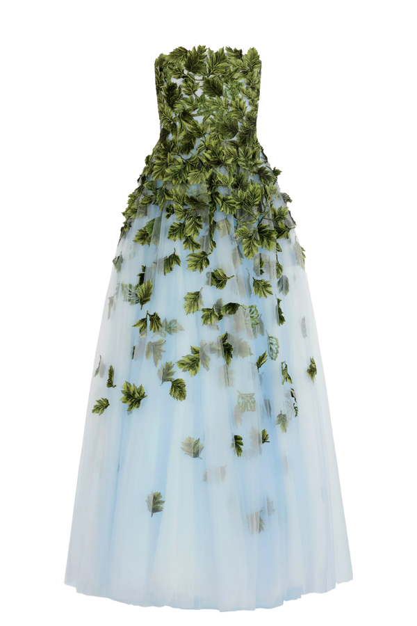 Maple Leaf Appliqué Gown