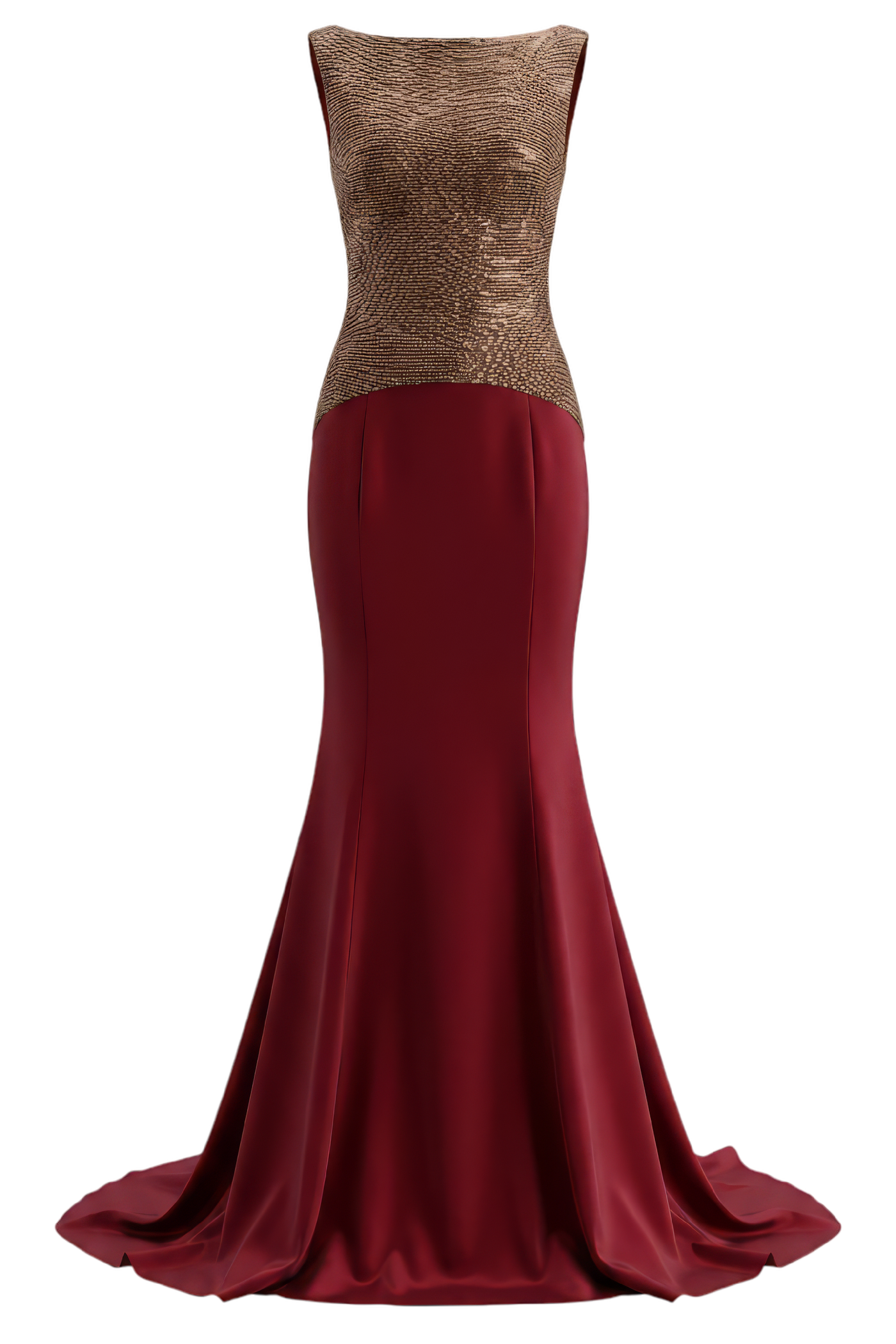 Red Mirae Crepe Dress