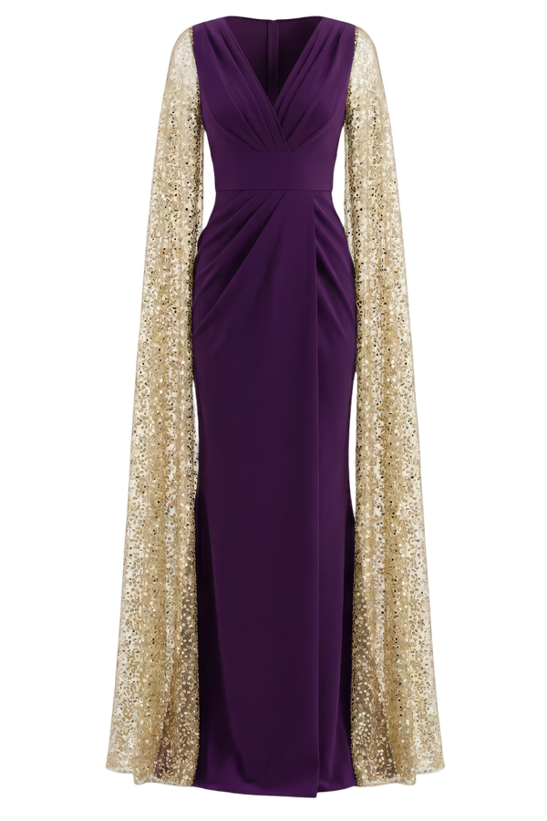 Noemy Crepe Embroidery Dress