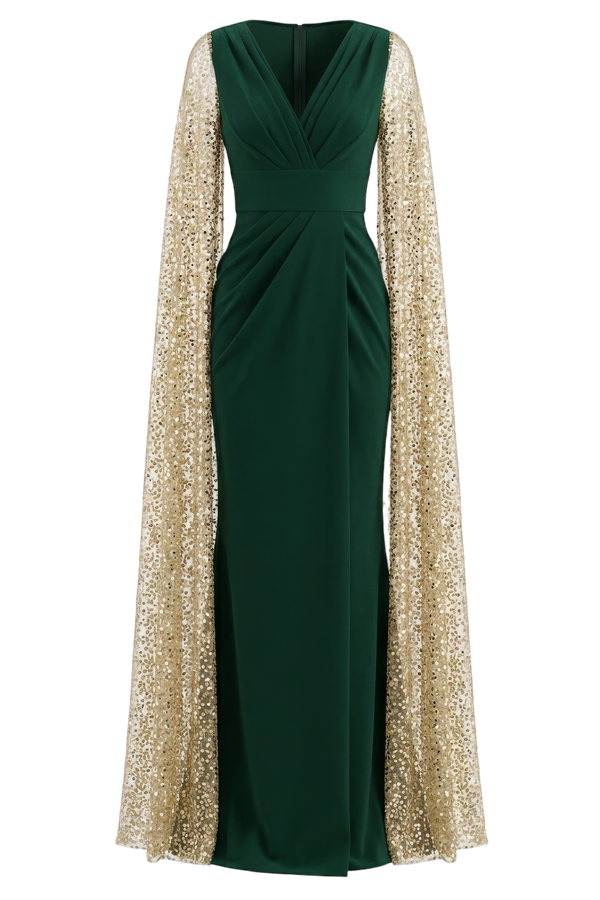 Noemy Crepe Embroidery Dress