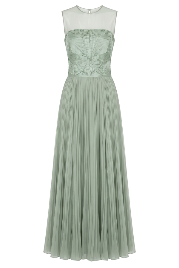 Arianni Textured Lurex Georgette Gown
