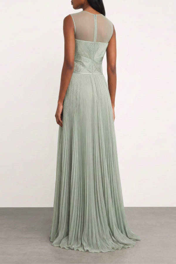 Arianni Textured Lurex Georgette Gown