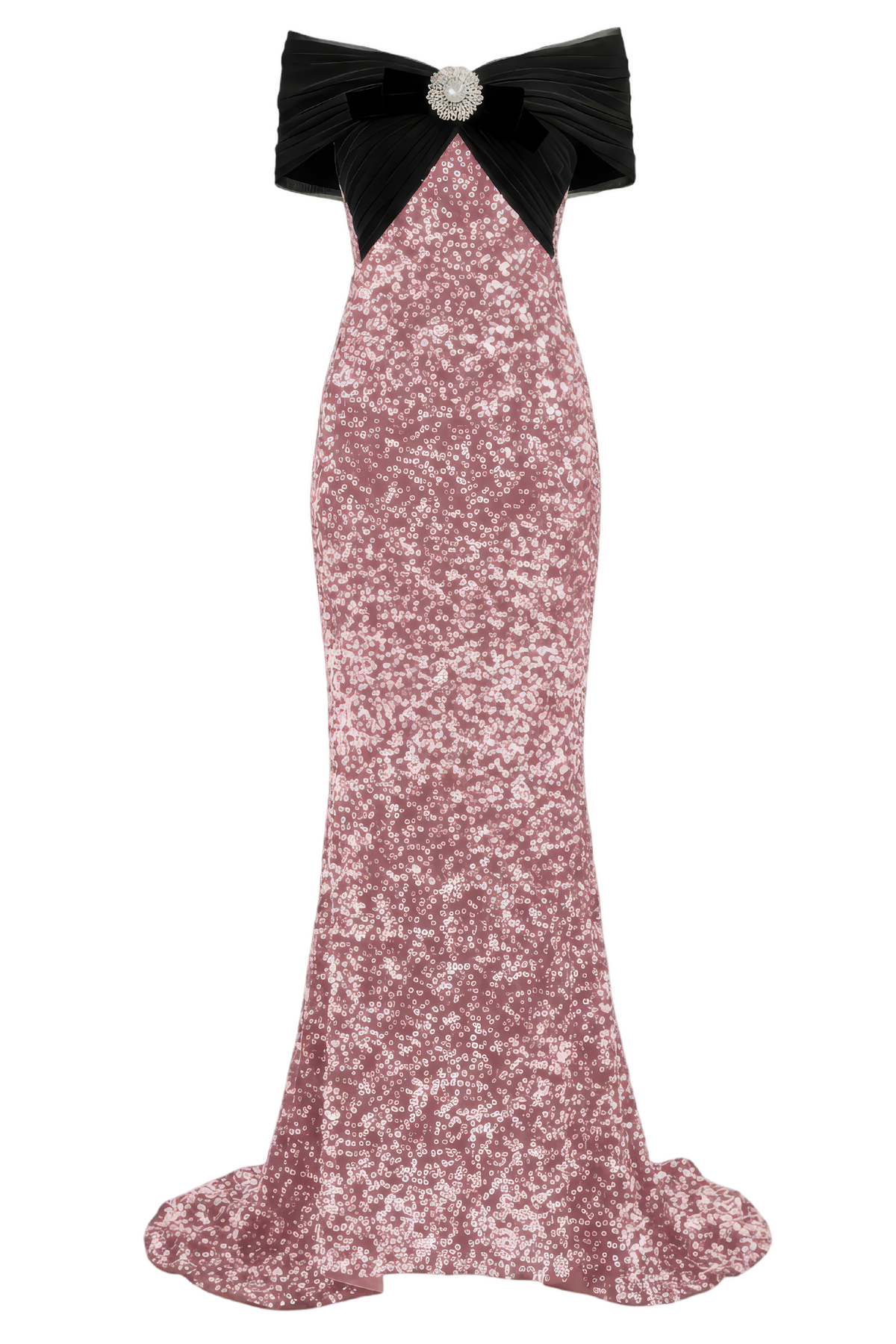 Pink Nia Wrap Gown
