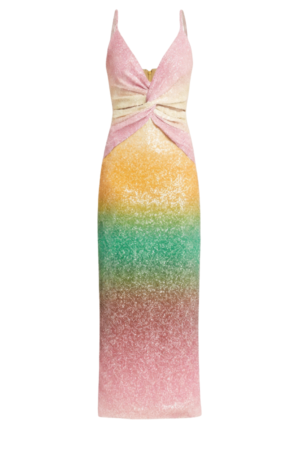 Melliora Sleeveless Sequin Ombre Dress