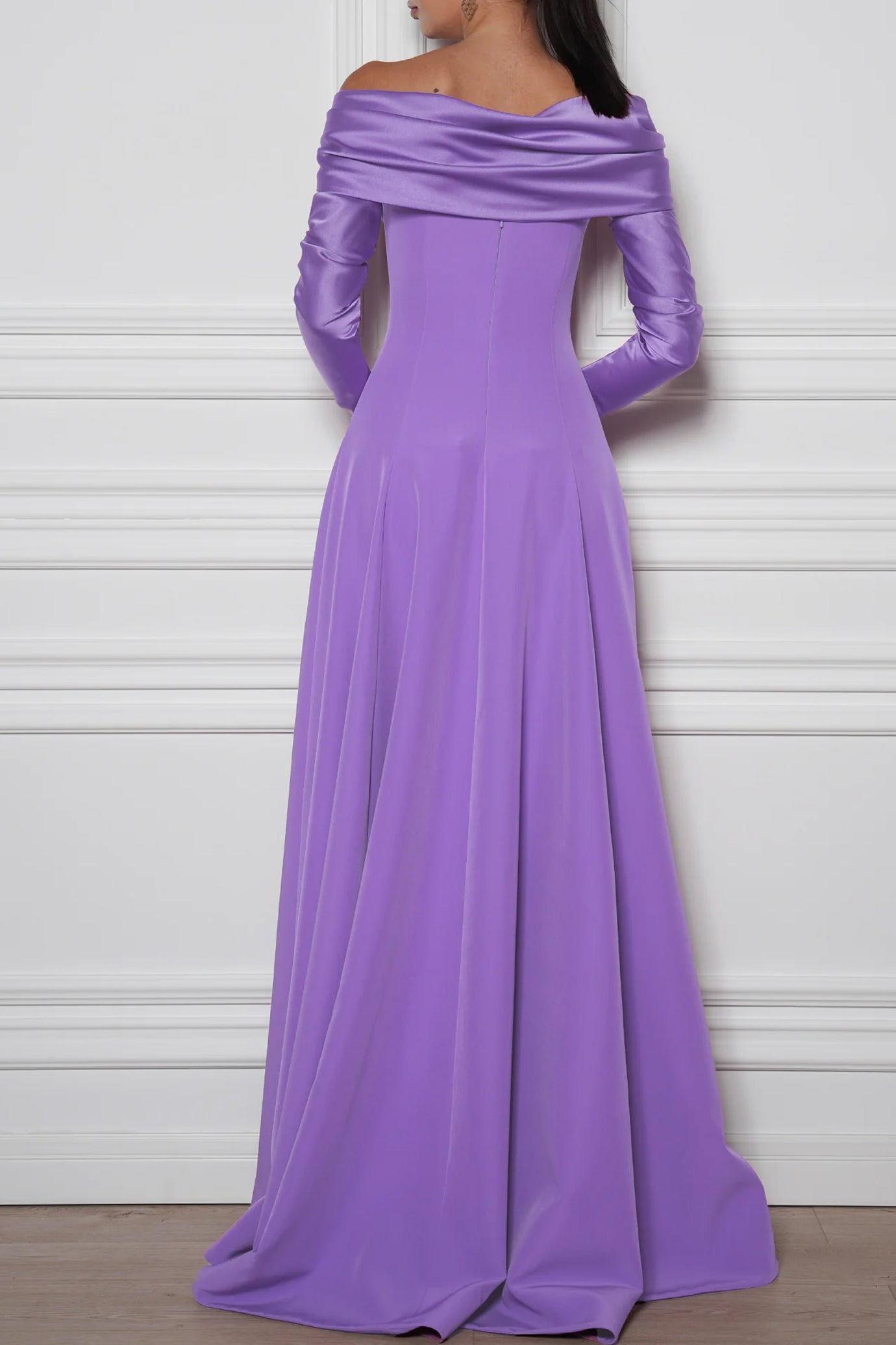 Salma Crepe Long Dress