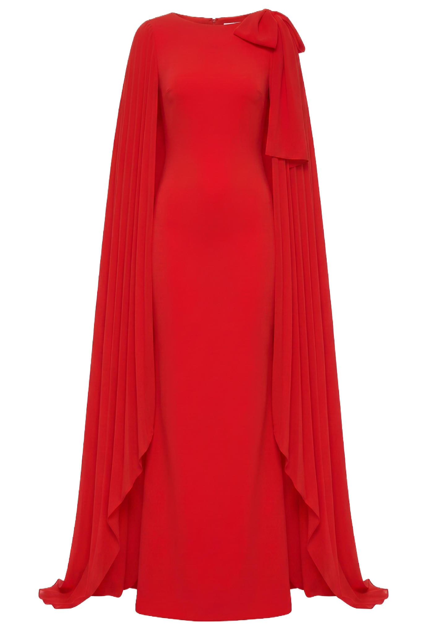 Scuba Column Bow Shoulder Gown