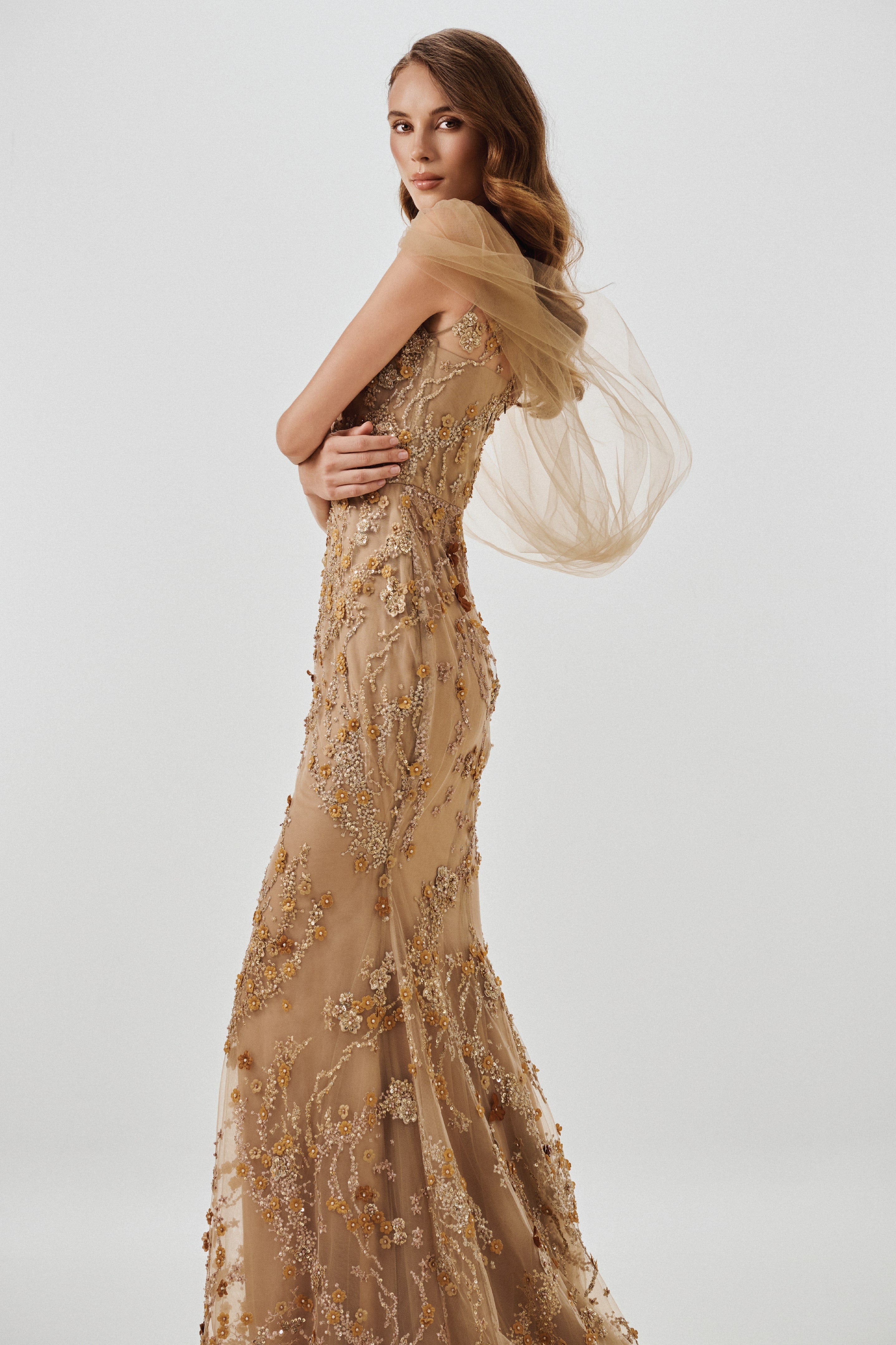 Gold Sequined Gown