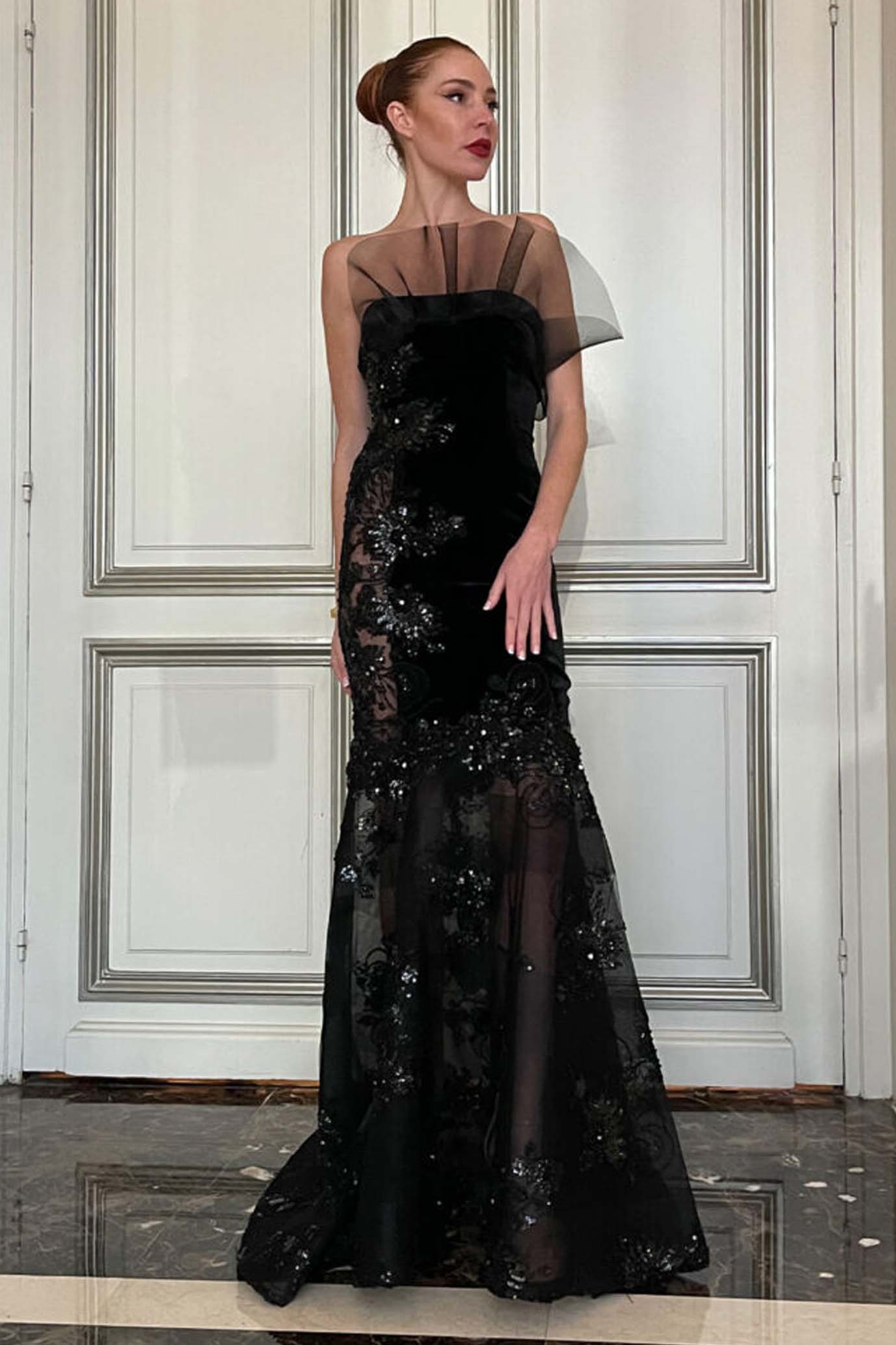 Noir Elegance Gown