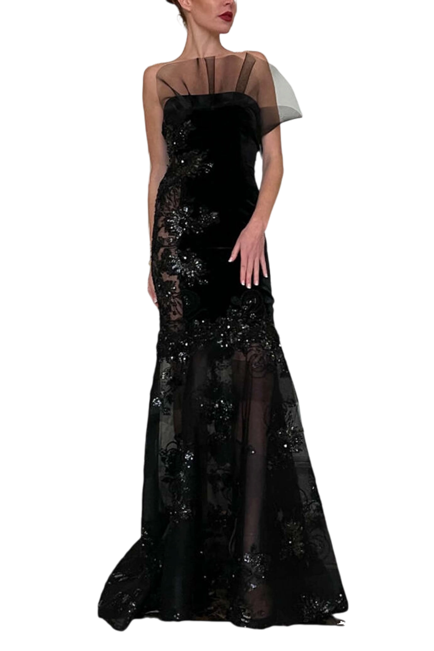 Noir Elegance Gown