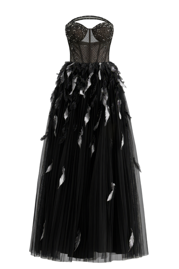Yunara Feather Dress
