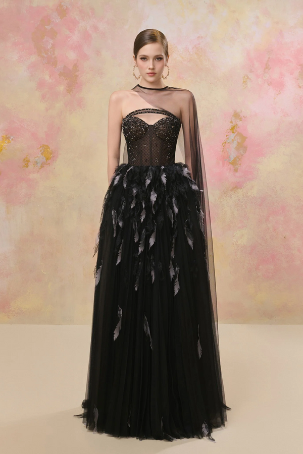 Yunara Feather Dress