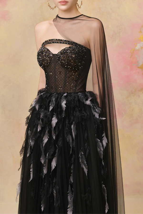Yunara Feather Dress