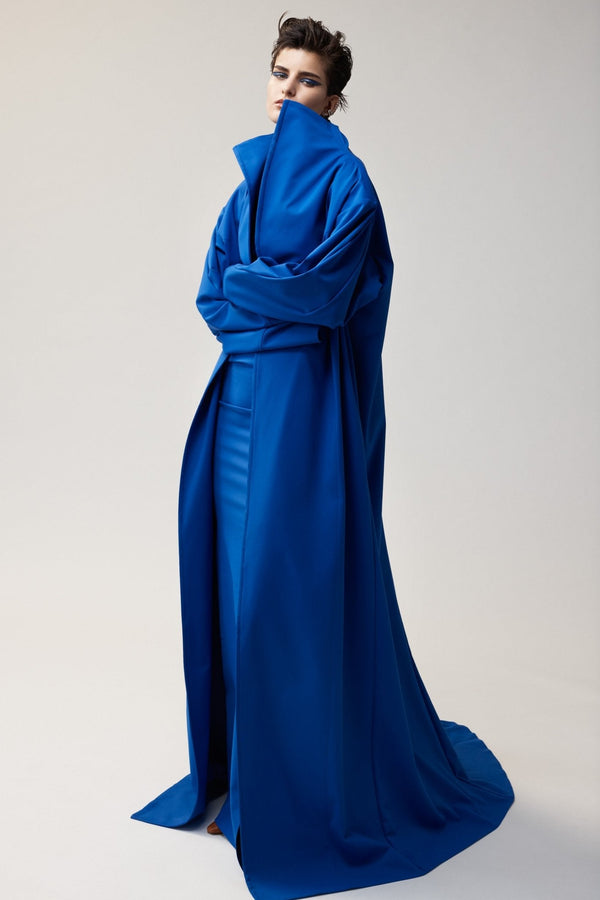 Analysis Coat - ALBOUSHIYA - district 5 - dubai - riyadh - abaya - dresses - designers - evening wear - luxury - elegance - craftsmanship - gowns - cocktail dresses - collections - georges