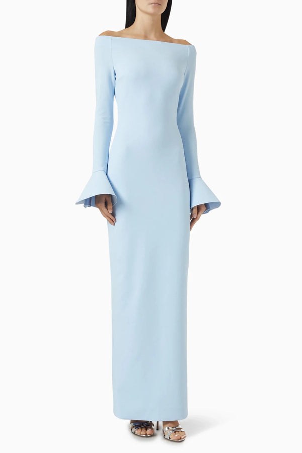 Anica Maxi Dress - ALBOUSHIYA - district 5 - dubai - riyadh - abaya - dresses - designers - evening wear - luxury - elegance - craftsmanship - gowns - cocktail dresses - collections - georges