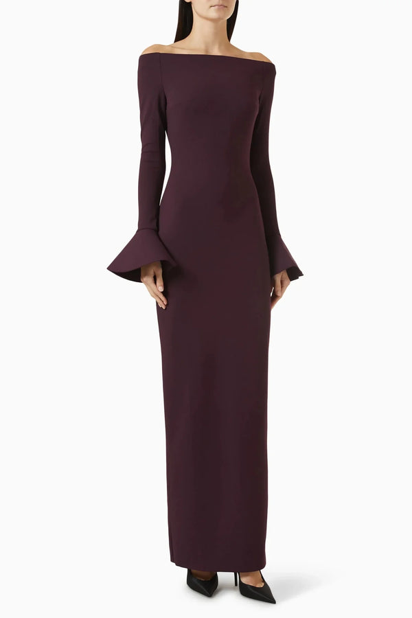 Anica Maxi Dress - ALBOUSHIYA - district 5 - dubai - riyadh - abaya - dresses - designers - evening wear - luxury - elegance - craftsmanship - gowns - cocktail dresses - collections - georges
